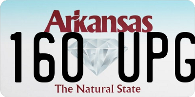 AR license plate 160UPG