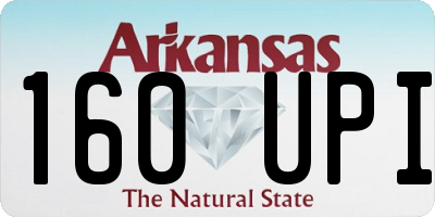 AR license plate 160UPI