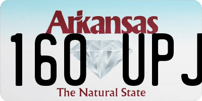 AR license plate 160UPJ