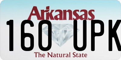 AR license plate 160UPK