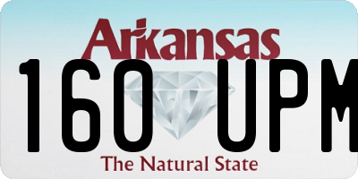 AR license plate 160UPM