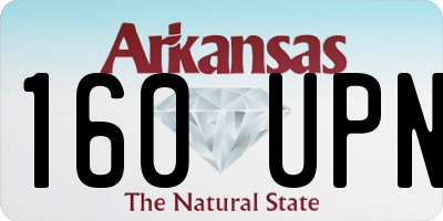 AR license plate 160UPN