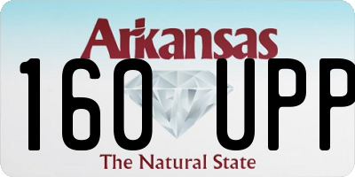 AR license plate 160UPP