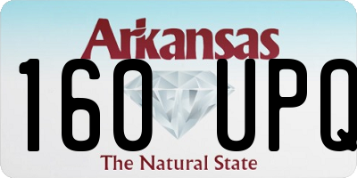 AR license plate 160UPQ