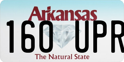 AR license plate 160UPR