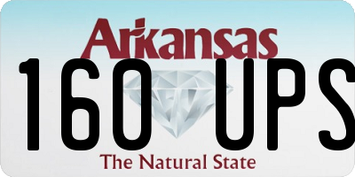 AR license plate 160UPS