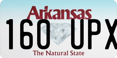 AR license plate 160UPX
