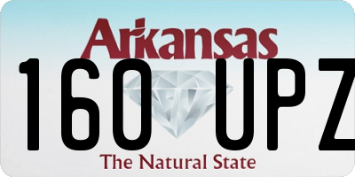 AR license plate 160UPZ