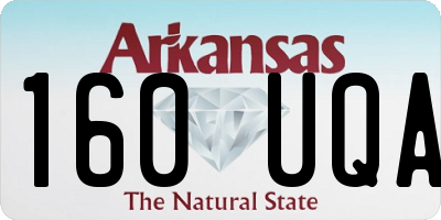 AR license plate 160UQA