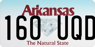 AR license plate 160UQD