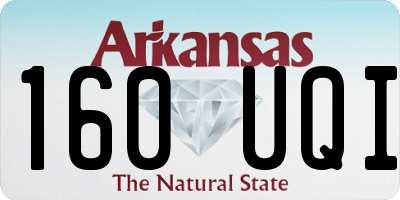 AR license plate 160UQI