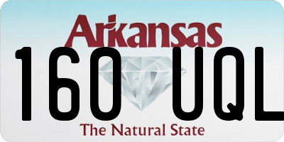 AR license plate 160UQL