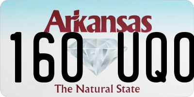 AR license plate 160UQO
