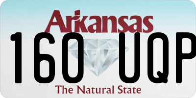 AR license plate 160UQP