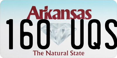 AR license plate 160UQS