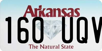 AR license plate 160UQV