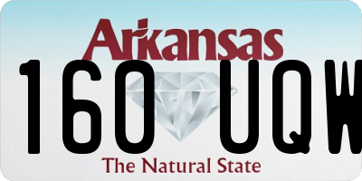 AR license plate 160UQW