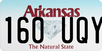 AR license plate 160UQY