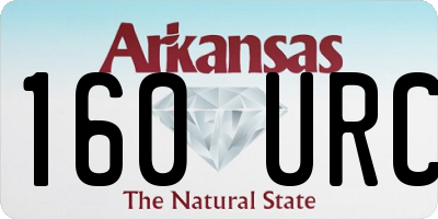 AR license plate 160URC