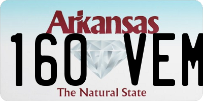 AR license plate 160VEM