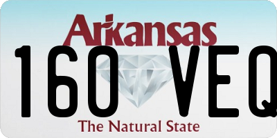 AR license plate 160VEQ