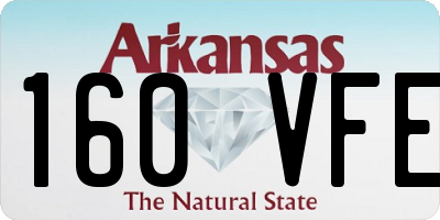 AR license plate 160VFE