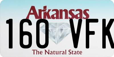 AR license plate 160VFK