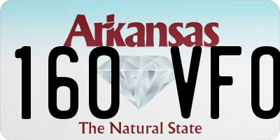 AR license plate 160VFO