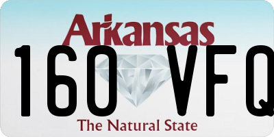 AR license plate 160VFQ