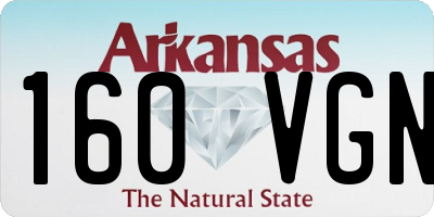 AR license plate 160VGN