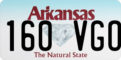 AR license plate 160VGO