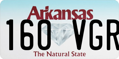 AR license plate 160VGR