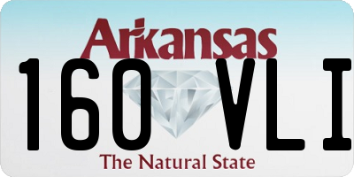AR license plate 160VLI
