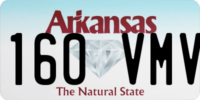 AR license plate 160VMV