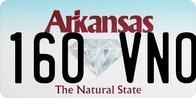 AR license plate 160VNO