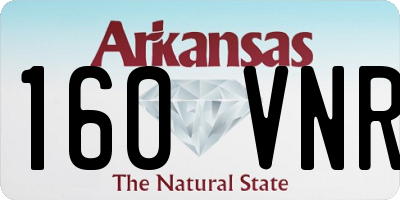 AR license plate 160VNR