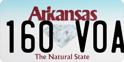AR license plate 160VOA