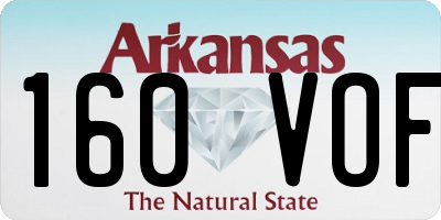 AR license plate 160VOF