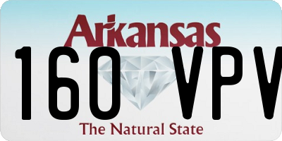 AR license plate 160VPV