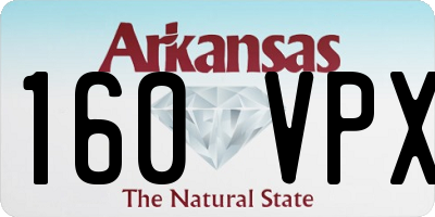 AR license plate 160VPX