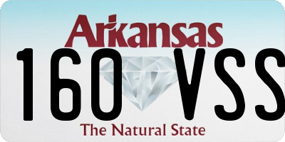 AR license plate 160VSS