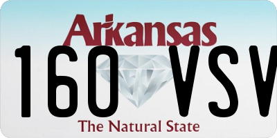 AR license plate 160VSV