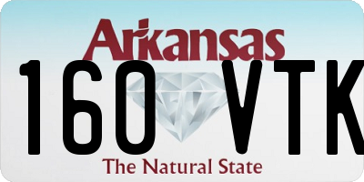 AR license plate 160VTK