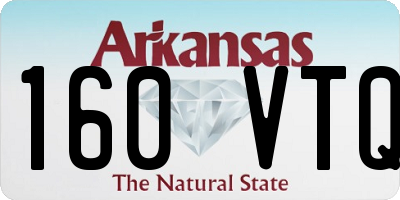 AR license plate 160VTQ