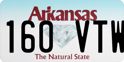 AR license plate 160VTW