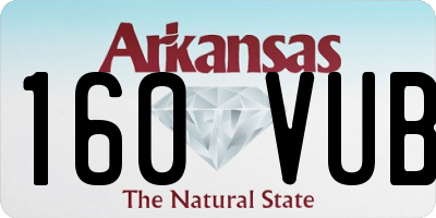 AR license plate 160VUB
