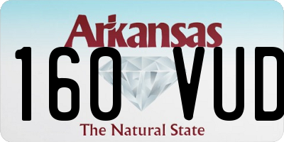 AR license plate 160VUD