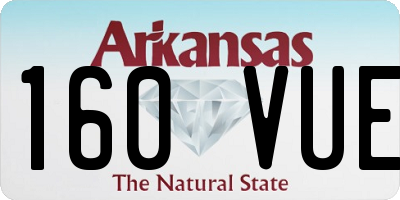 AR license plate 160VUE