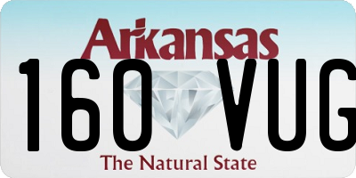 AR license plate 160VUG