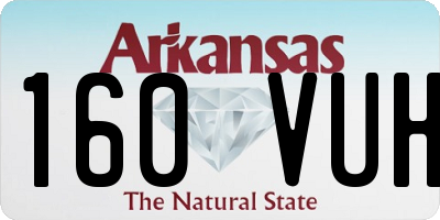 AR license plate 160VUH